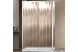 Душевой уголок Vincea Garda 160х80 хром стекло рифленое