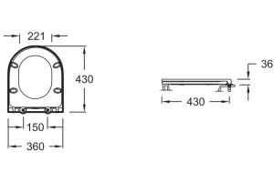 Крышка-сиденье Jacob Delafon Rodin+ E23280-00 с микролифтом - 3