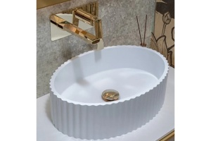 Раковина накладная Armadi Art Canale 50 глянец белый