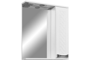 Зеркало-шкаф Stella Polar Ванда 60 R с подсветкой белый