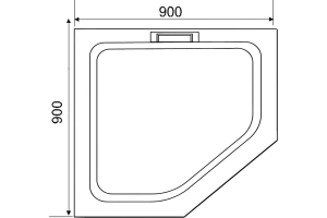 Поддон для душа RGW Stone Tray STA-61B 90х90 черный - 3