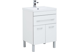 Мебель для ванной Aquanet Верона 58 белая, 1 ящик, 2 двери - 2