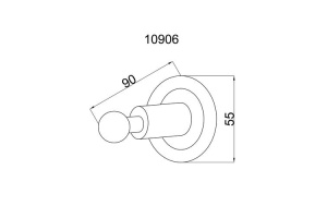 Крючок Boheme Murano золото с красным - 2