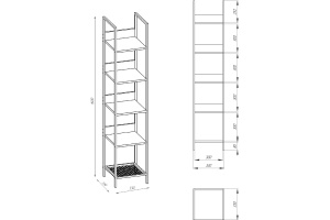 Шкаф-пенал STWORKI Нюборг - 3