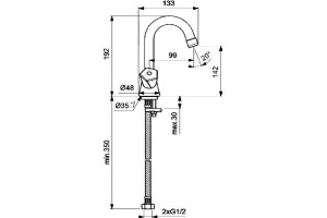 Смеситель для раковины Vidima Life хром (BA357AA) - 2