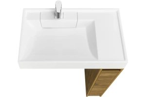 Тумба с раковиной Aquaton Лондри 20 светлое дерево - 2