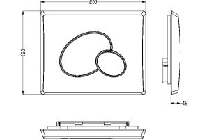 Клавиша смыва Weltwasser WW MARBERG 410 RD CR хром (10000005950) - 2