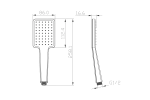 Душевая лейка Lemark черный (LM8124BL) - 2