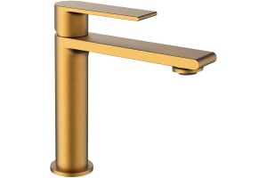 Смеситель для раковины Vincea Vogue золото матовое