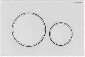 Кнопка для инсталляции для унитаза, цвет: белый