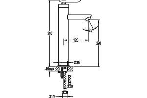Смеситель Cezares Siesta F LC 01 W0 для раковины - 2