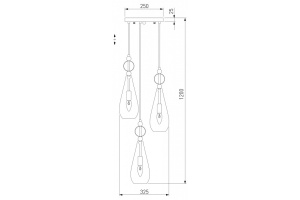 Подвесной светильник Eurosvet Ilario 50202/3 хром - 3