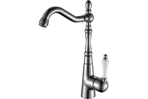 Смеситель для кухонной мойки Rossinka  белый, хром (Z35-20U)