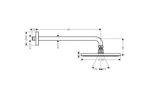 27607000 HG Raindance S 1jet 240 PowderRain верхний душ - 2