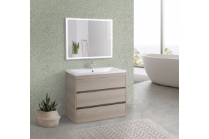 FAMILY База под раковину напольная с тремя выкатными ящиками, Pino Bianco, 900x480x845, FAMILY-900-3C-PIA-PB