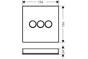 Переключатель потоков Hansgrohe ShowerSelect 15736400 на три потребителя, белый - 3