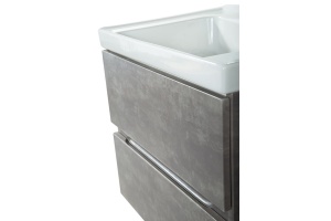 TECHNO База под раковину подвесная с двумя выкатными ящиками, АЙС Какао AM-Techno-900-2C-SO-FC305 - 3