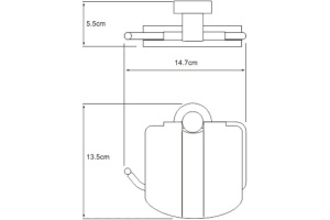 Держатель туалетной бумаги Wasserkraft Donau K-9425 - 3