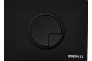 Кнопка смыва Berges Wasserhaus Novum R5 чёрный, матовый