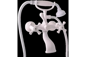 Смеситель для ванны с душем Rav Slezak Morava retro белый