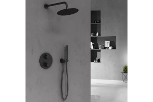 Душевой комплект встраиваемый Vincea черный матовый - 2