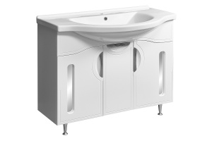 Тумба под раковину Stella Polar Сильва Эльбрус 100 белый