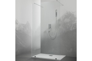 Душевая перегородка RGW Walk In WA-016 100х195 профиль хром стекло прозрачное