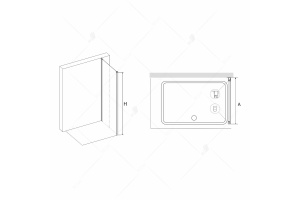 Душевая стенка RGW Z-012 80х195 профиль хром стекло прозрачное - 3