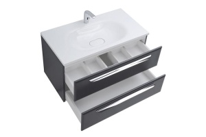 Тумба под раковину Cezares Eco 80х50 Grafito (ECO-750-2C-SO-GR-P) - 2