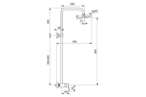 Душевая стойка Vidima Balance BA272AA - 2