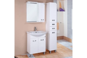 Комплект мебели Onika Балтика 70 с корзиной для белья белый