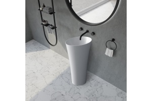 Раковина отдельностоящая ABBER Stein AS2509-H белая матовая - 2