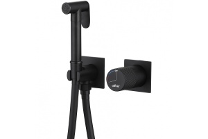 Гигиенический душ Abber Rund со смесителем черный матовый