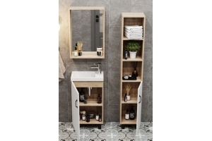 Комплект мебели Onika Тимбер 45 белый матовый, дуб сонома (104508) - 3