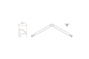 Универсальная декоративная планка 6/2000 белая - 3