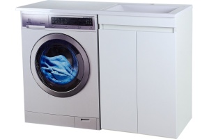 Тумба под стиральную машину Misty Фостер 55 белая глянцевая - 2