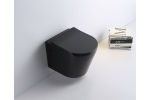 Унитаз подвесной Ceramalux черный, матовый (B2330B)