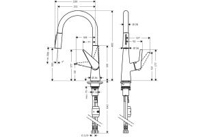Смеситель Hansgrohe Talis S 72813000 для кухонной мойки - 2
