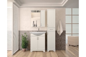 Тумба с раковиной Style Line Олеандр-2 65 Люкс, рельеф пастель - 2