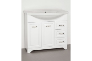 Тумба для комплекта Style Line Олеандр-2 100 Люкс, белая - 3