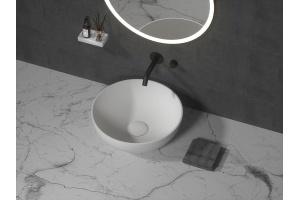 Раковина чаша Armadi Art Monaco круглая, белая матовая 39 см (879-39) - 2