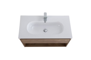 Тумба с раковиной BelBagno Kraft 90 темное дерево - 2