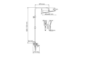 Душевая система WasserKraft 40 хром - 3