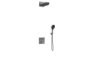 Душевой комплект Vincea Inspire с термостатом темный хром
