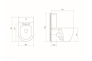 Унитаз напольный Aquatek Оберон белый с сиденьем микролифт (AQ1273S-00) - 2