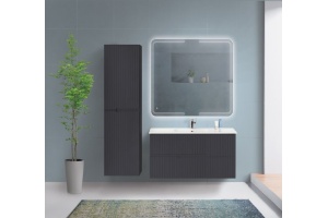 Тумба под раковину Cezares Duet 77х45, Grafito (DUET-800-2C-SO-GR-P)