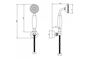 Душевой гарнитур Boheme Imperiale золото - 2