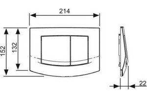 Кнопка смыва TECE Ambia 9240200 белая - 2