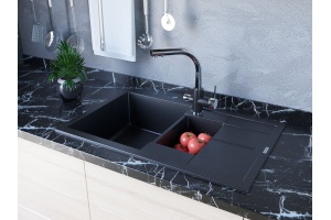 Мойка кухонная Paulmark Feste 77.5 черный матовый