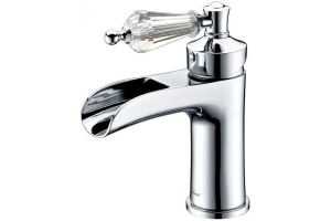 Смеситель для раковины Boheme Vogue хром с прозрачным кристаллом Swarovski